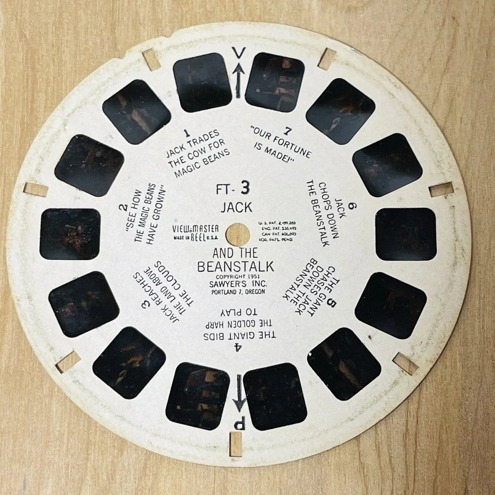 Vintage Sawyers View Master With Jack And‎ The Beanstalk Reel